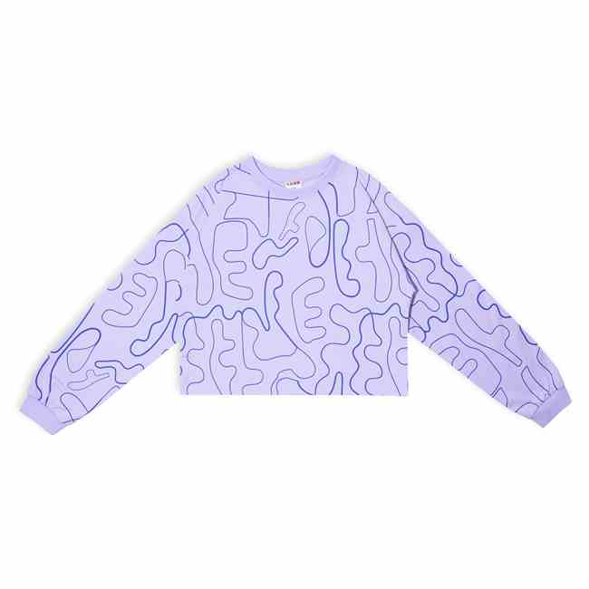 بلوز تمام چاپ اشکال نامنظم 